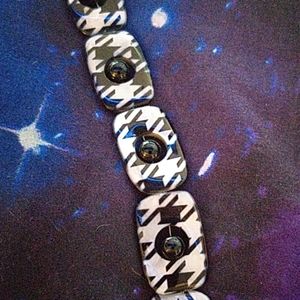 Hand crafted glass beaded bracelet